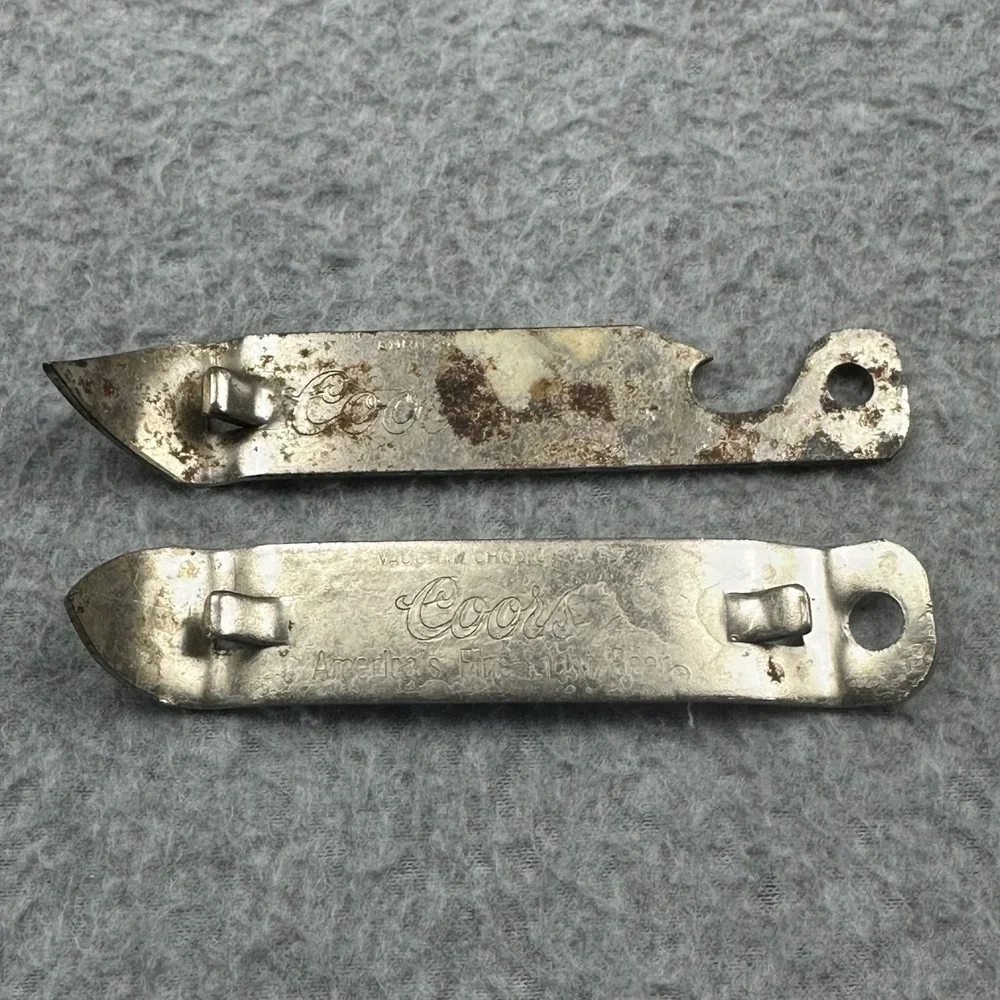 Vintage Coors America's Fine Light Beer Bottle Can Opener Church Key Set of 2